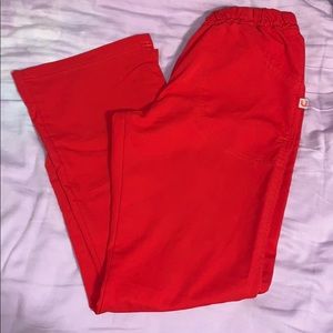 Urbane Small Red Scrub Pant
